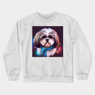 Cute Shih Tzu Drawing Crewneck Sweatshirt